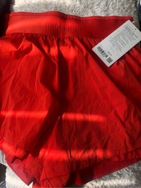 Lululemon Cherry Amber License to Train shorts